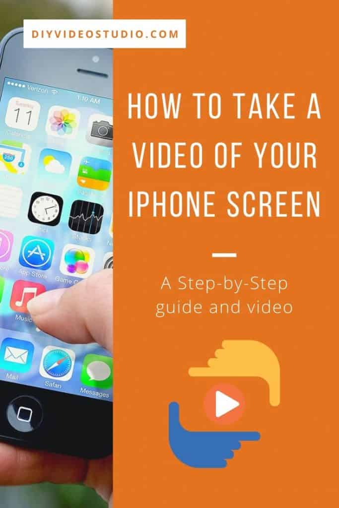 How to take a video of your iPhone screen - Pinterest image