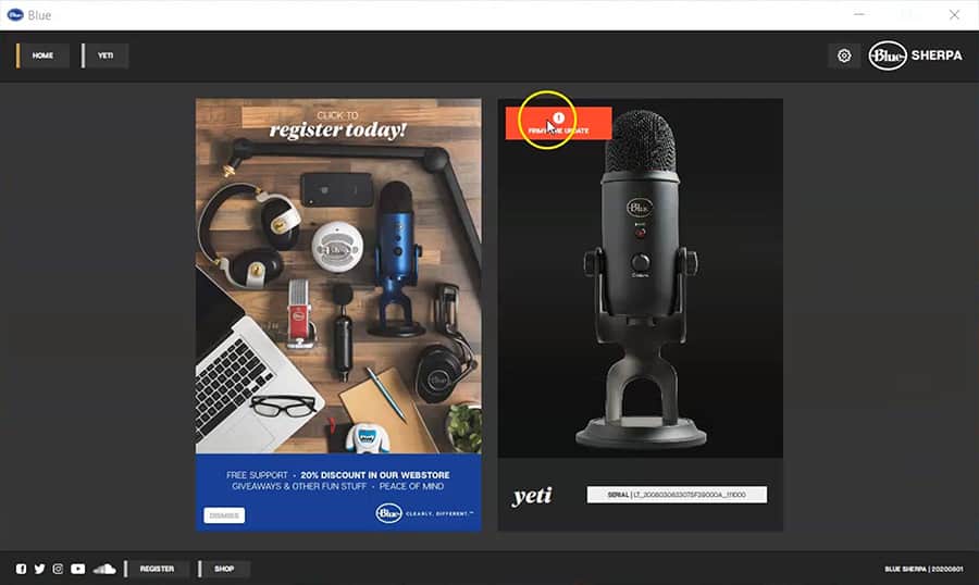 blue yeti mic software download