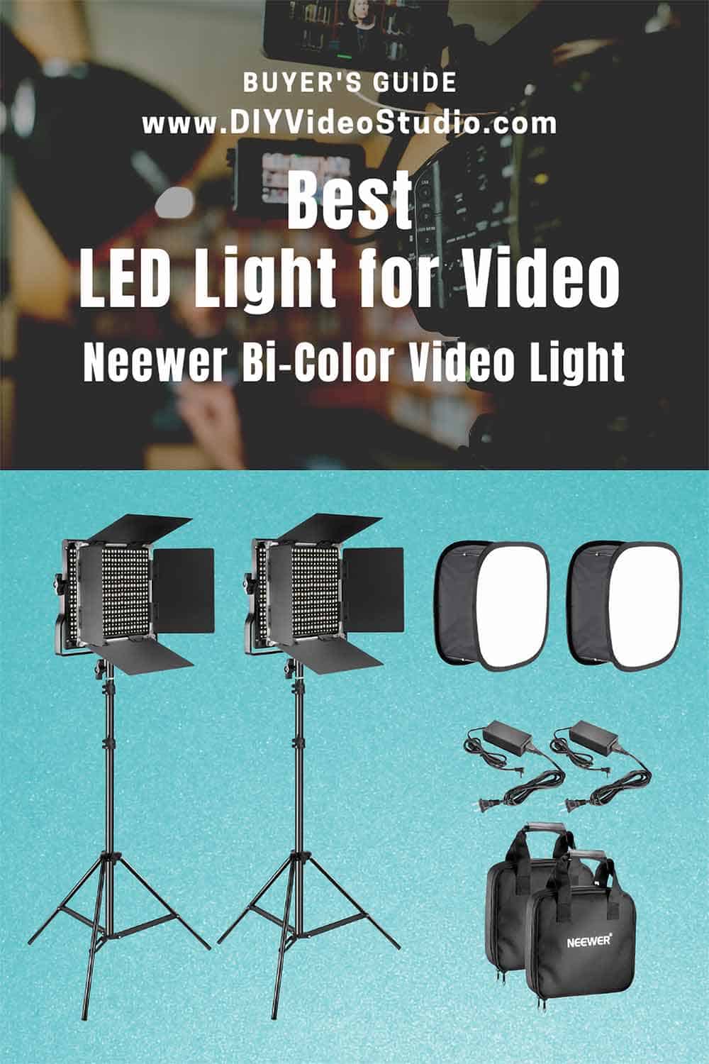 Best LED Light for Video Shooting Neewer BiColor 660 LED Video Light