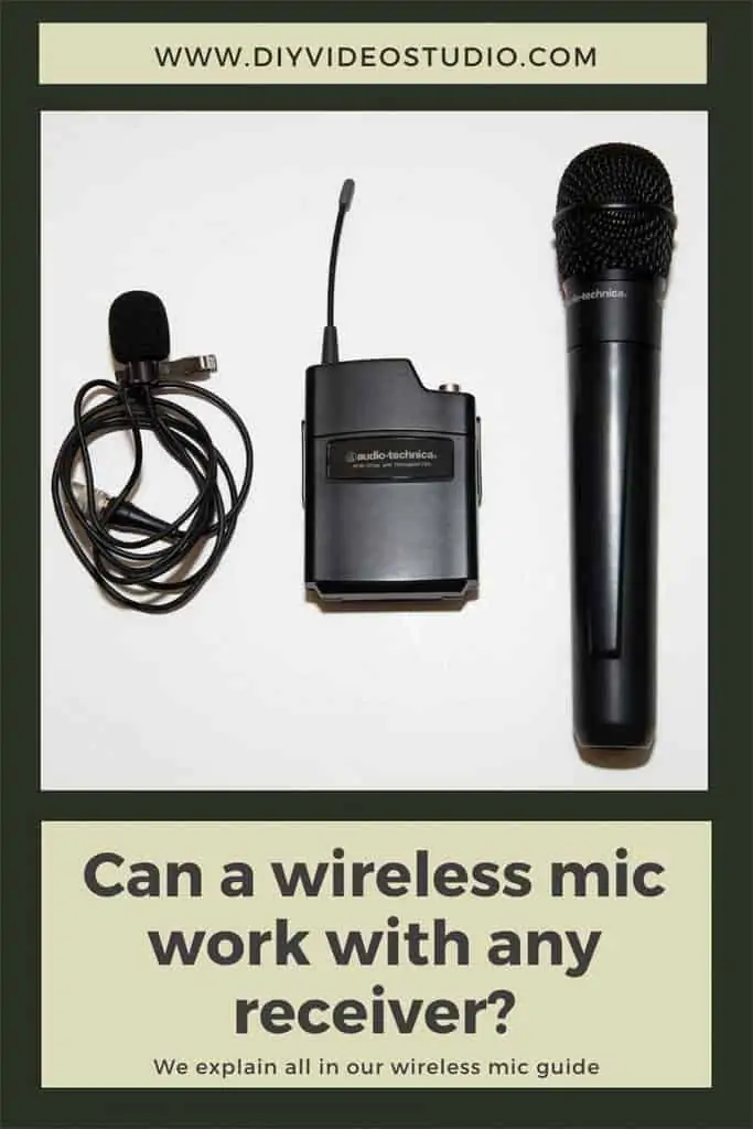 Can a wireless mic work with any receiver - Pinterest Graphic