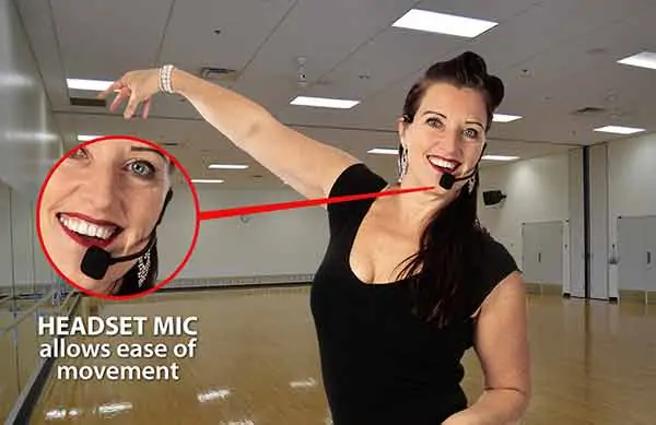 Dance-Teacher with headset