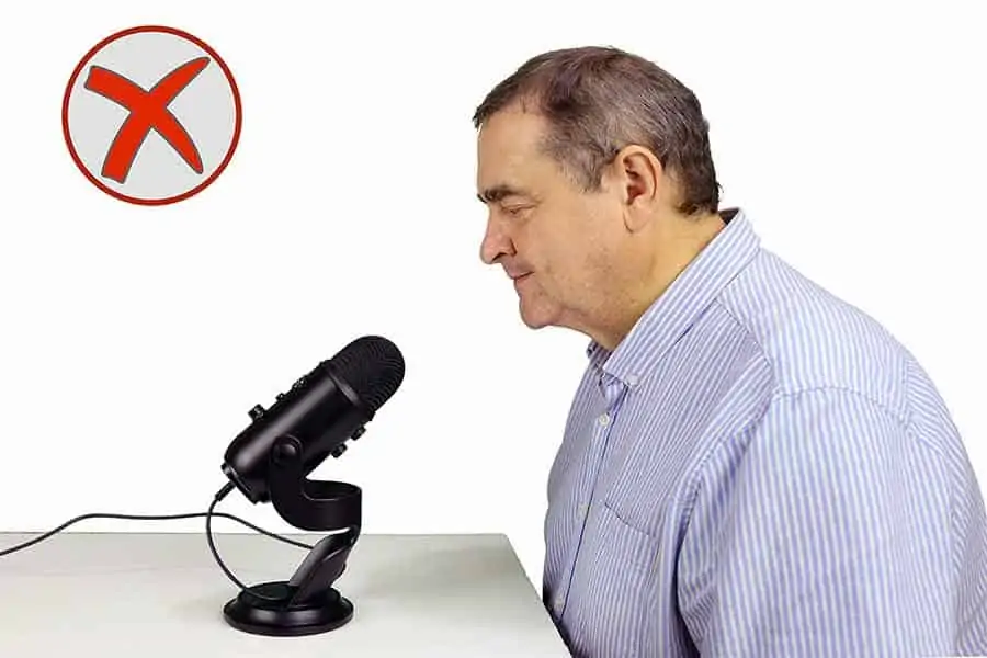 How not to use a Blue Yeti microphone