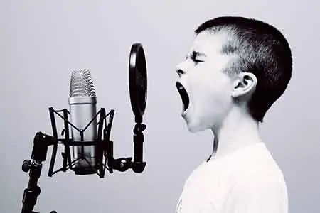 Yelling won't help you get heard. Get closer to the microphone.