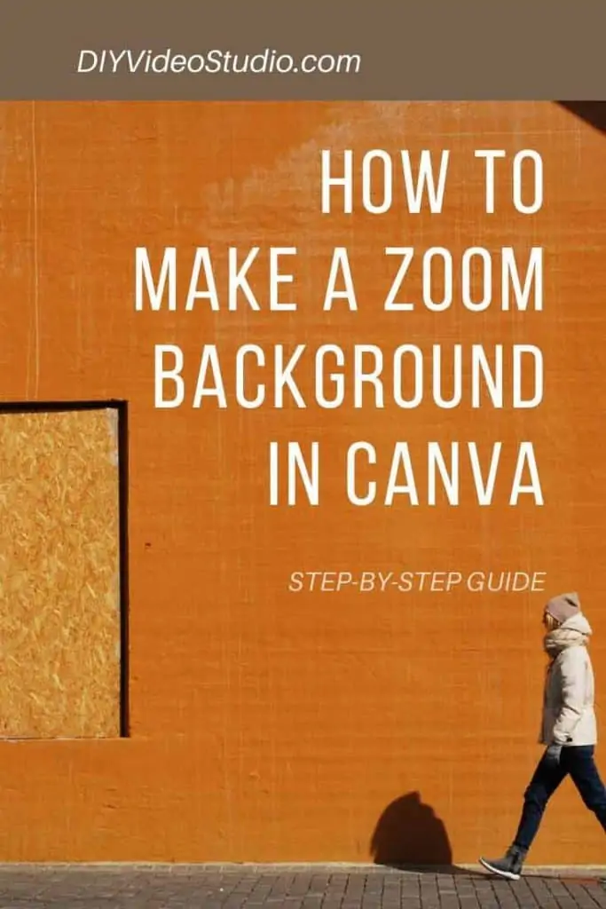 How do you make a Zoom background in Canva - Pinterest Graphic