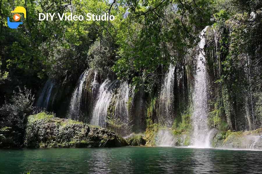 How to create the zoom waterfall background – DIY Video Studio