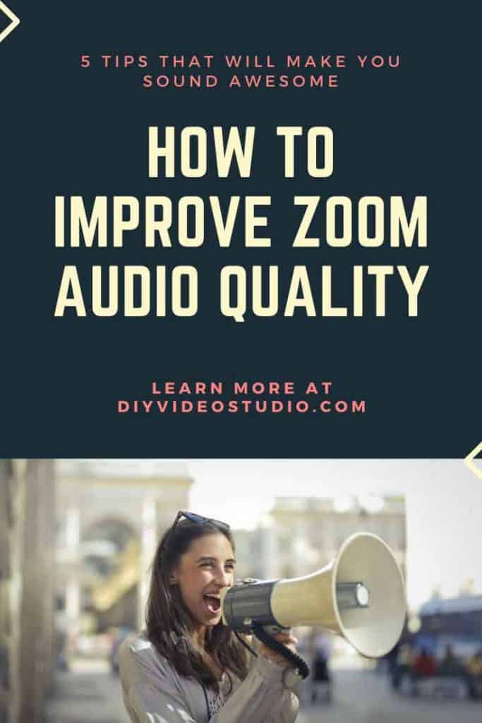 How to improve Zoom audio quality - Pinterest image