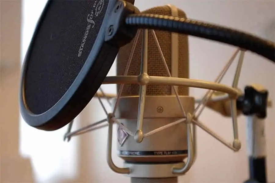 A Pop Filter and Microphone