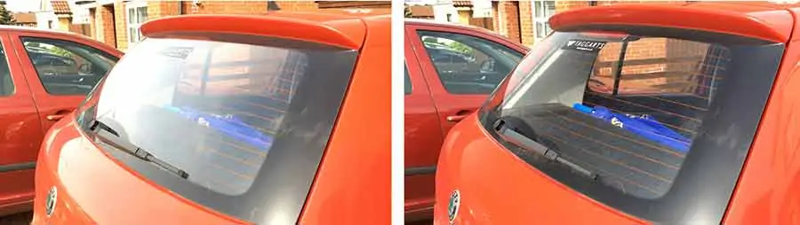 Remove glare from video clips - Before and after using a CPL filter to remove unwanted reflections