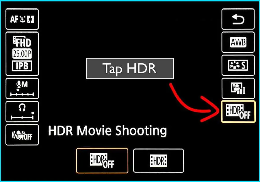 Turn on HDR - Step 2
