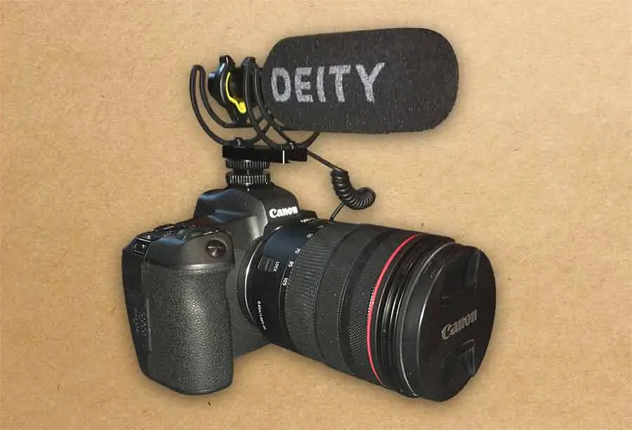 Deity V-Mic D3 on a Canon EOS-R mirrorless camera