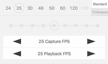 FiLMiC Pro presets A Simple Setup Guide - Choosing frame rates