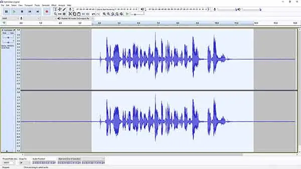 remove background noise in Audacity - step 4