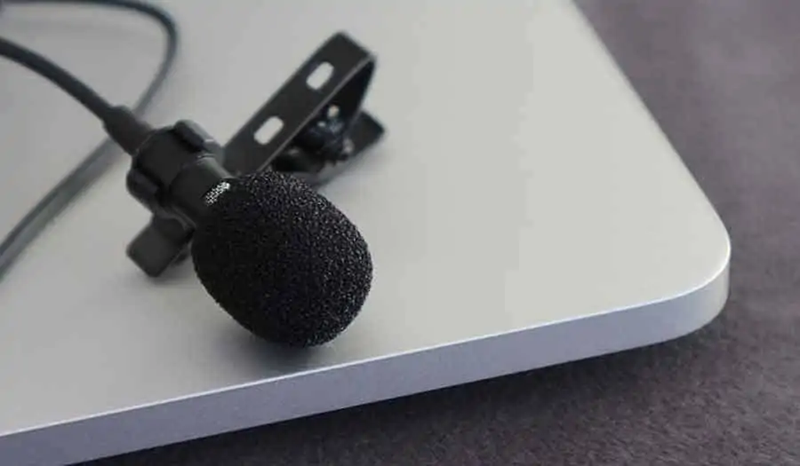 recording videos on iPhone - lavalier microphone
