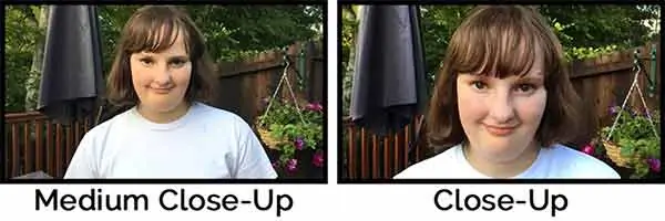 An image showing both the video medium close-up and video close-up. These type of framing will help you to communicate with eyes. 