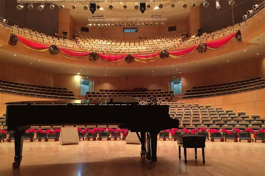 Why does an empty room echo - A grand piano on stage in an empty concert hall