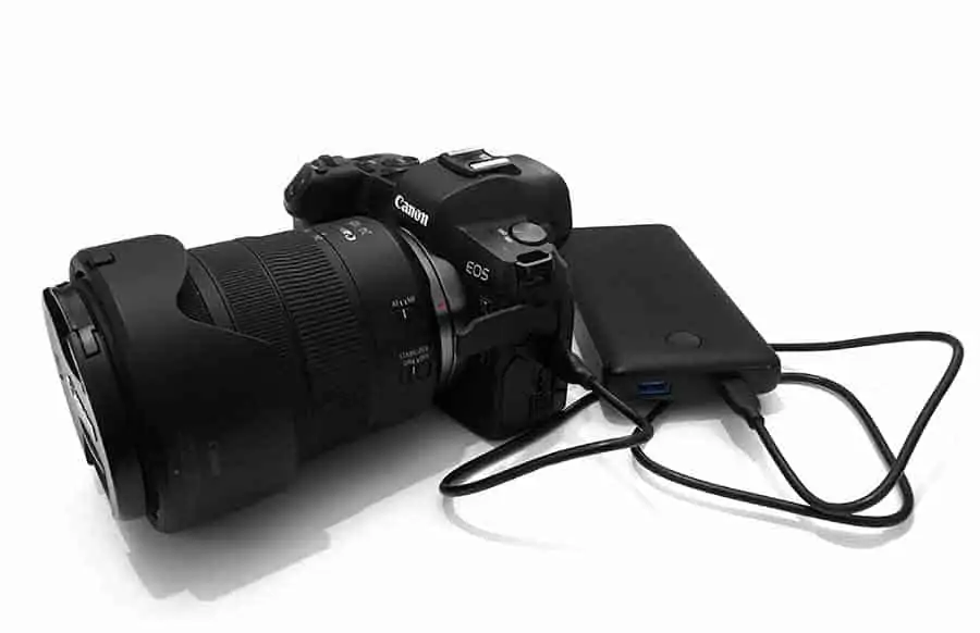 canon eos r usb charging