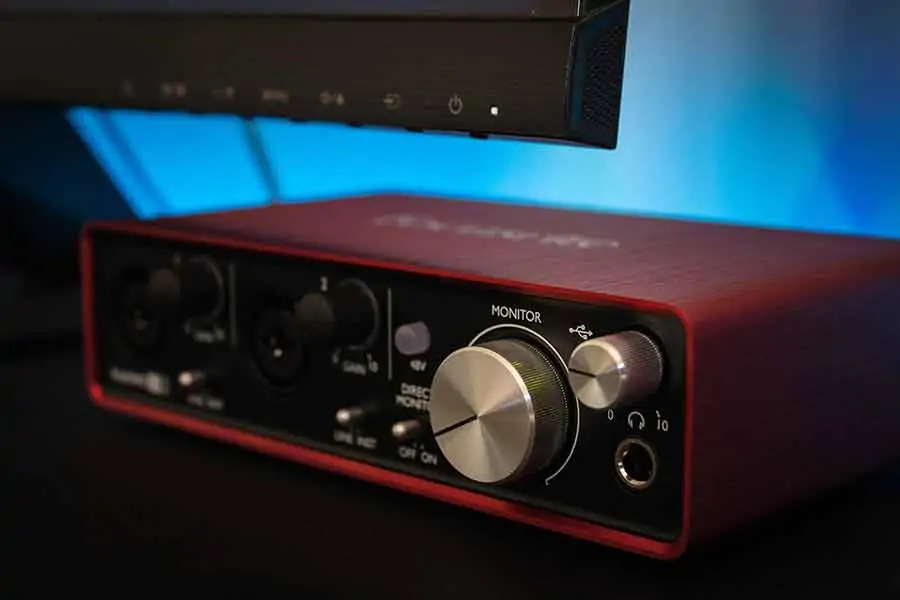 A Focusrite audio interface