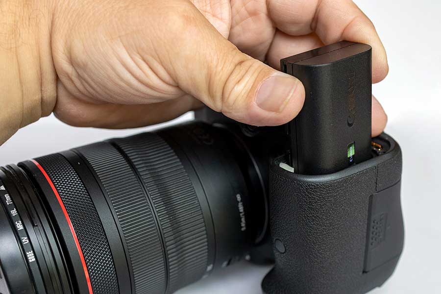 canon 6d battery life video