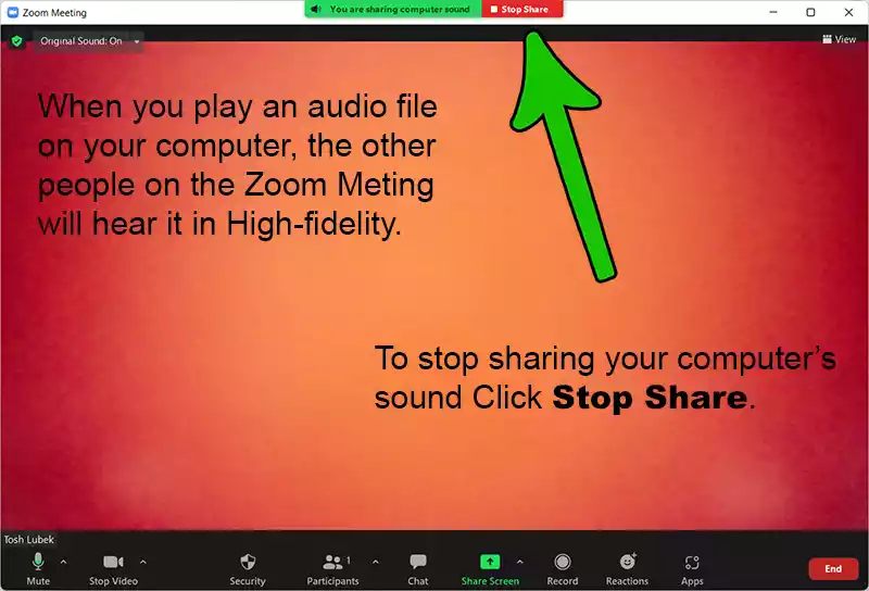 how to share audio step 5