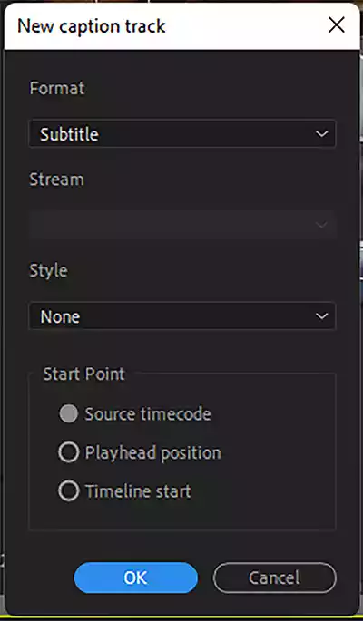 How to import an SRT file step 3