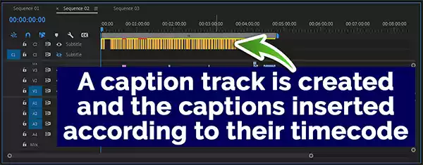 How to import an SRT file step 4