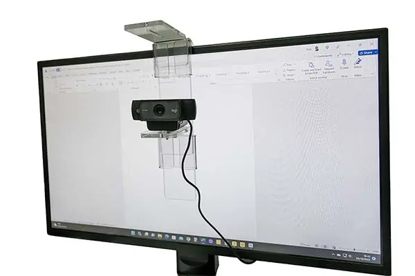 PlexiCam Pro+ on a 24" computer screen