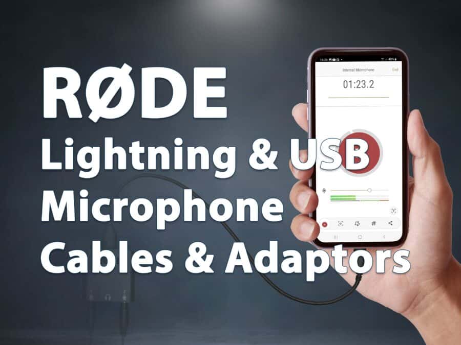 RØDE Lightning & USB Microphone Cables & Adapters DIY Video Studio
