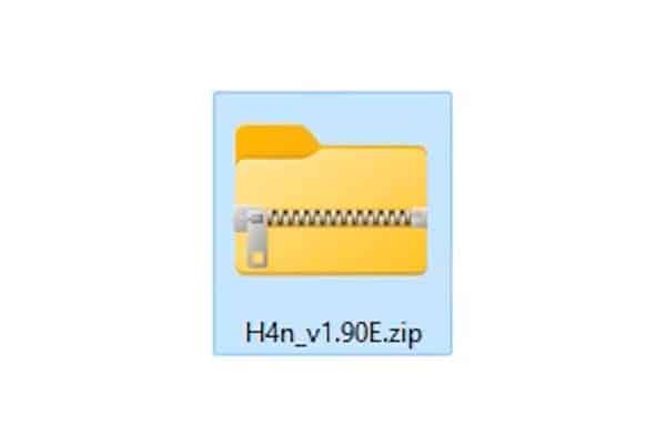 The firmware download is a zipped folder that will contain the update .BIN file