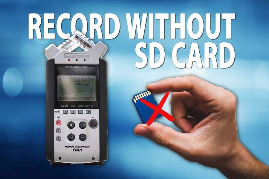 How to Record on Zoom H4n With No SD Card DIY Video Studio