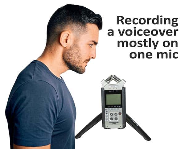 Recording a voiceover with mostly one mic capsule