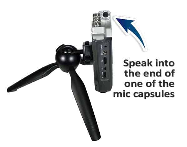 Image showing the end of a mic capsule