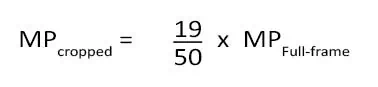 Formula rewritten with 0.38 as a ratio