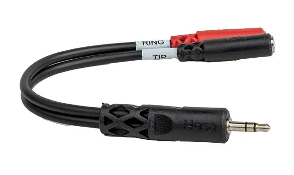 Hosa-3.5-mm-TRS-to-Dual-3.5-mm-TSF-Breakout-Cable