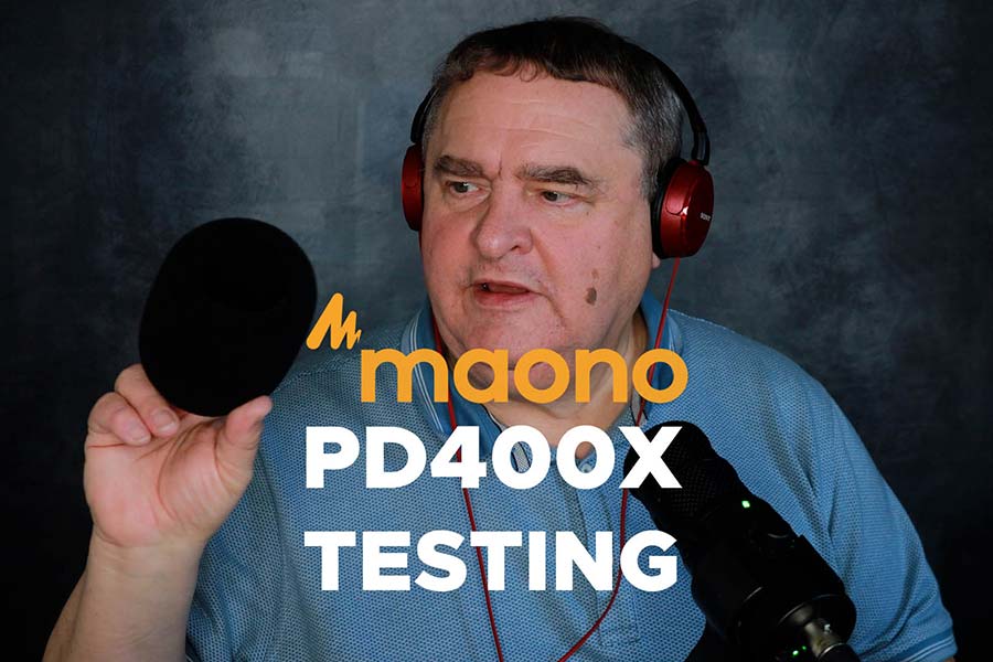 Maono PD400X USB/XLR Dynamic Microphone Testing DIY Video Studio