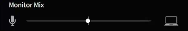 Monitor Mix slider in Maono-Link Software