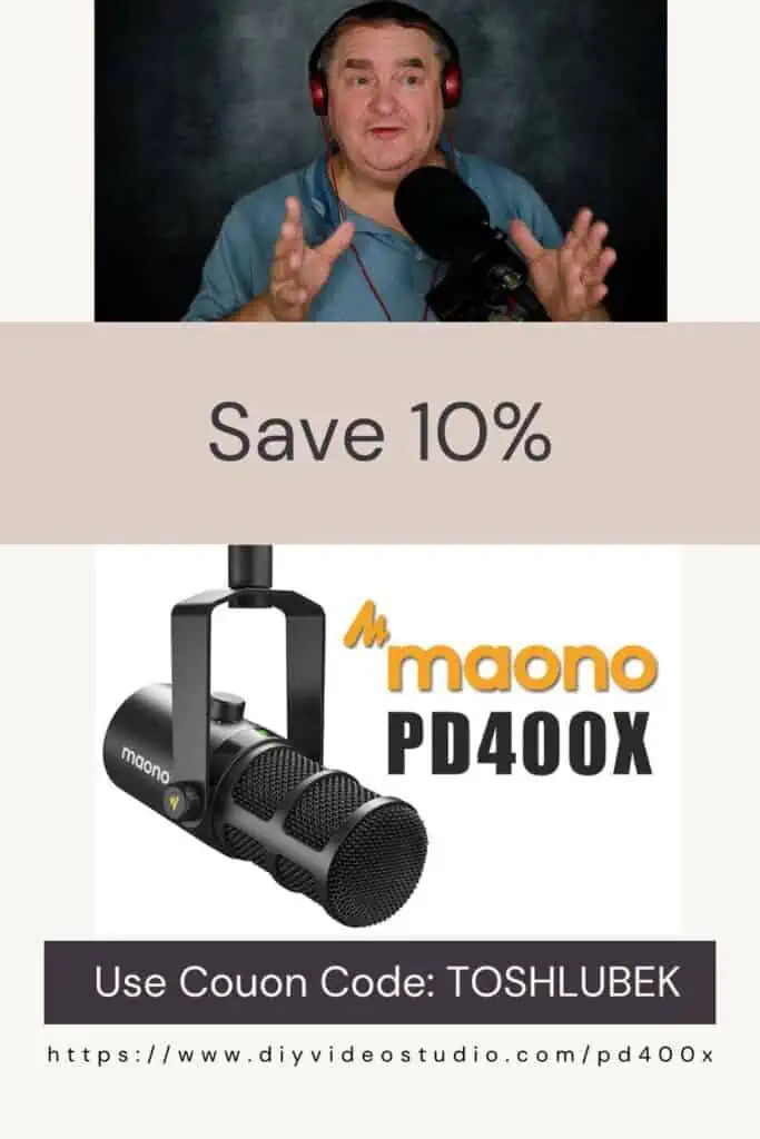 Maono PD400X dynamic Mic-Pinterest-Pin