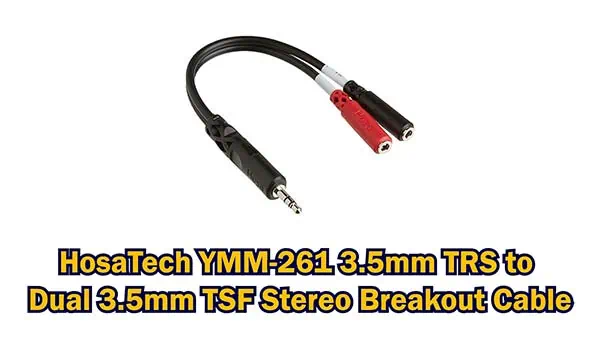 HOSA 3.5mm TRS Dual 3.5mm TSF Stereo Breakout Cable